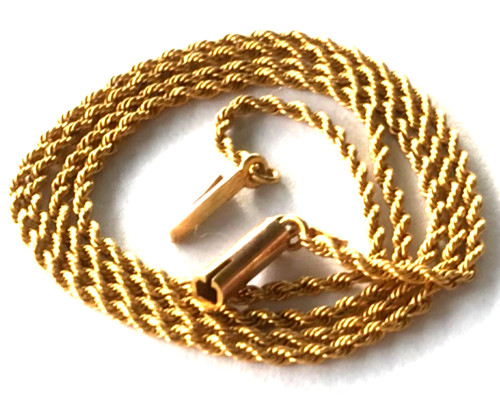 Antique 9ct gold chain fine - antique,