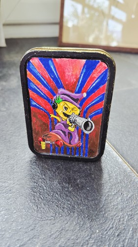 Vintage tobacco stash tin - vintage,