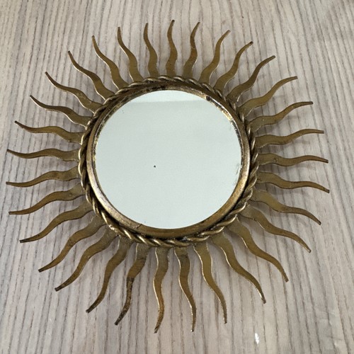 Old small sun mirror - small, chaty
