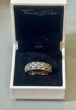 Thomas Sabo Pave Wings Ring Boxed Retired 56