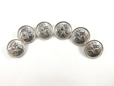 SET OF SIX ANTIQUE SILVER BUTTONS WITH REYNOLDS ANGELS REF 329