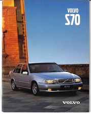 Volvo S70 Saloon 1998-99 UK Market Sales Brochure 2.0 2.5 2.5T T5 TDi