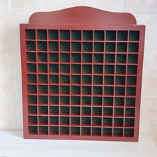Vtg Wooden Rectangle Display