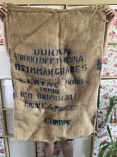 Vintage hessian coffee sack - vintage,