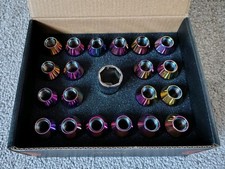 Neochrome Mishimoto Performance Tuner Locking Wheel Nuts M12 x 1.5 20 Piece Set