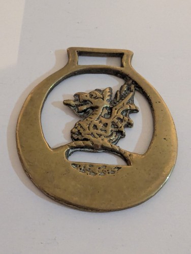 Antique vintage brass horse - antique,