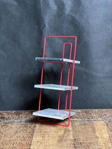 Metal red storage rack from - cd,