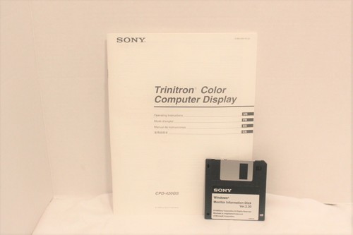 Sony cpd 420gs trinitron color - cpd-420gs,