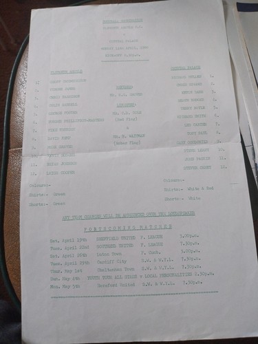 Plymouth argyle reserves - argyle, v