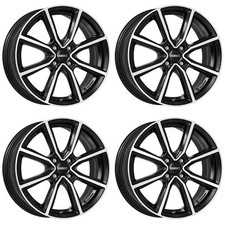 4 Dezent TN dark wheels 6.5Jx17 4x108 for Peugeot 2008 208 17 Inch rims