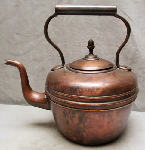 Antique copper kettle - copper,