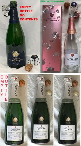 Empty champagne bottles - 5x,