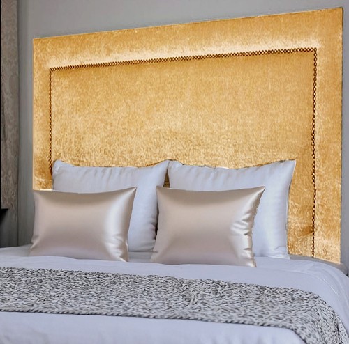 Top quality studded headboard - top,