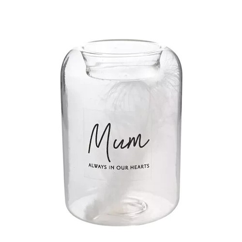 Mum clear glass - mum,
