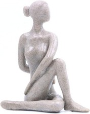 Statues Sculpture Figurine Prayer Yoga Girl RRP £23