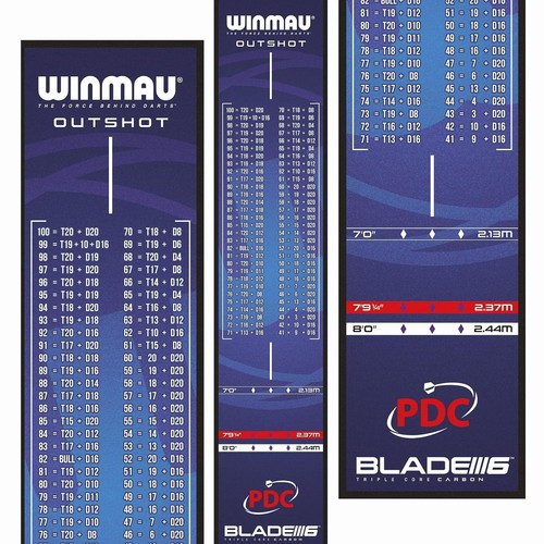 Winmau darts mat pvc - pvc, floor