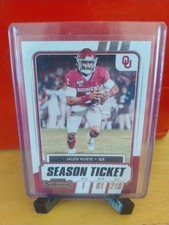 Jalen Hurts Philadelphia Eagles 2021 Panini Draft Picks Season Ticket Sooners