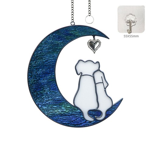 Stained glass dog - stained,