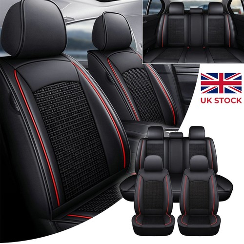 Black red seats car - 5-seats,