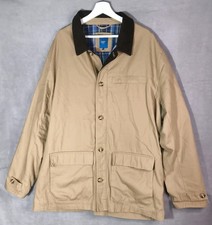 Cotton Traders mens 4XL beige chore jacket barn coat corduroy collar