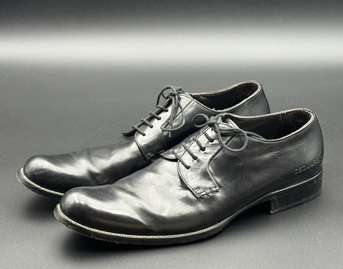 Men dsquared black leather - dsquared,