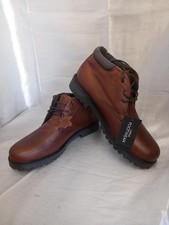 Mens Brown Leather Ankle Boots