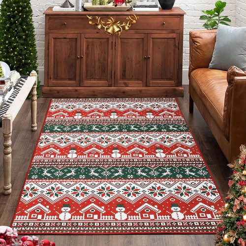 Christmas rug non slip - rug, backing