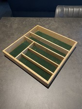 JOHN LEWIS Wooden Cutlery Tray with 6 Compartments VGC