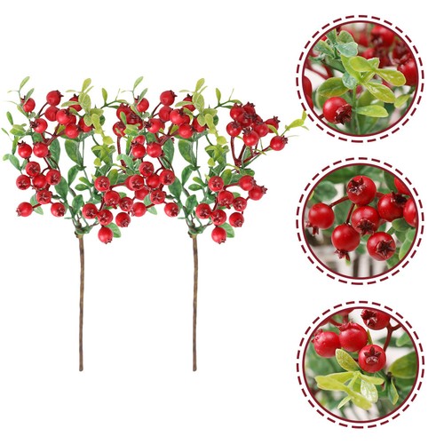 2pcs reusable artificial - 2pcs, red
