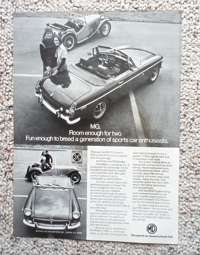 Vtg print ads mgb - vtg,,
