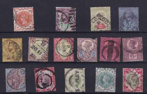 1887 1900 jubilee set - qv, 1887/1900