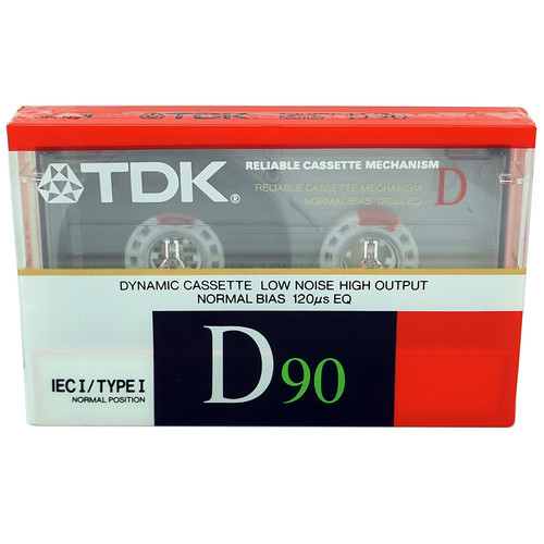 Tdk d90 minutes blank audio - blank,