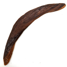 Antique Aboriginal Stone Chipped Mulga Wood Boomerang Nice Dry Patina