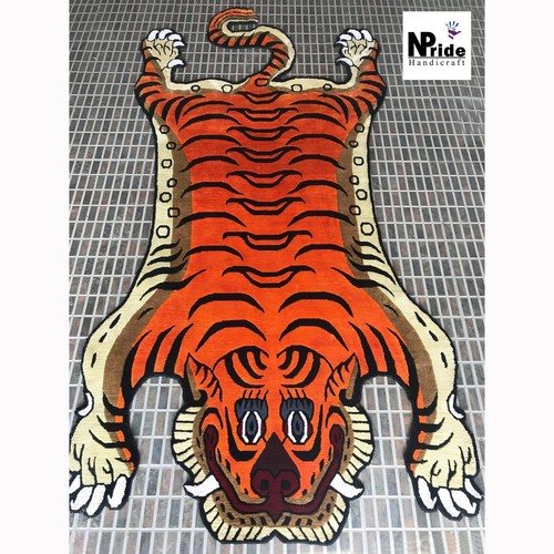 Silk tibetan tiger - tiger, rug