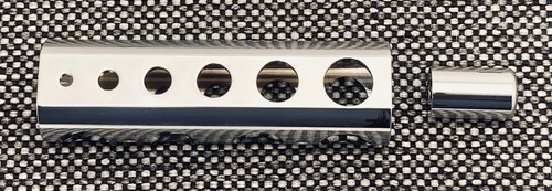 Chrome aluminum parking brake - aluminum,
