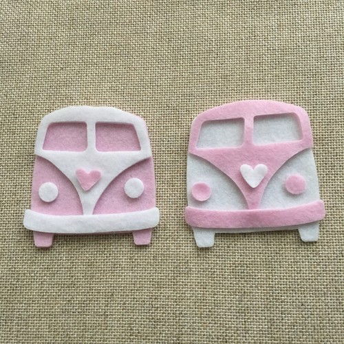 Camper van felt shapes - shapes, x2