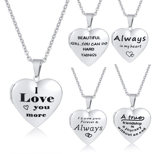 Personalized heart locket - personalized,