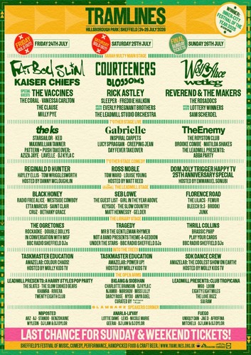 Tramlines music festival 2026 - music,