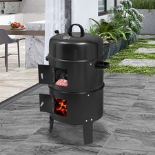 Charcoal BBQ Meat Grill Smoker