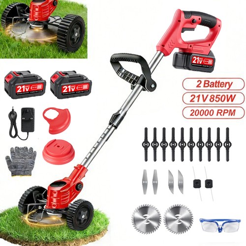 2battery 21v cordless strimmer - 21v,