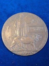 WW1 MEMORIAL PLAQUE DEATH PENNY HENRY WILLIAM HENLEY