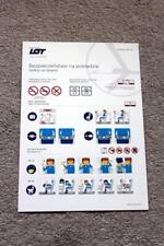 LOT BOEING 787-9 SAFETY CARD