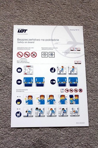 Lot boeing 787 - 787-9, safety
