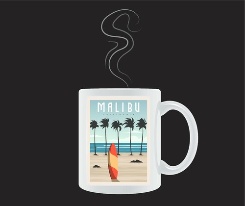 Malibu surfboard vintage - malibu,