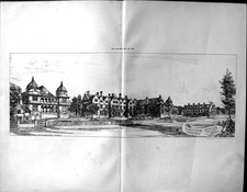 Old Builder 1891 Architecture Derbyshire General Infirmary Young Hall 19th
