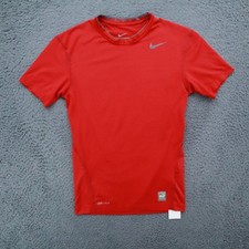Nike Pro Combat Dri-FIT Men Compression T-Shirt Athletic Fit Men Gym, Red