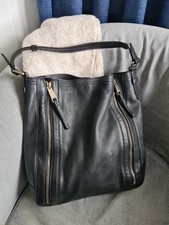 Autograph by M&S Leather Hobo Tote Shoulder Bag Red Large