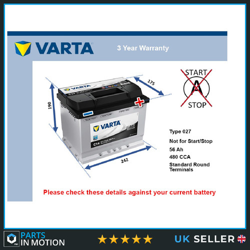 Battery fits jaguar xj12 xj6 - fits,