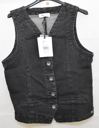 Ivy beau denim black waistcoat - ivy,