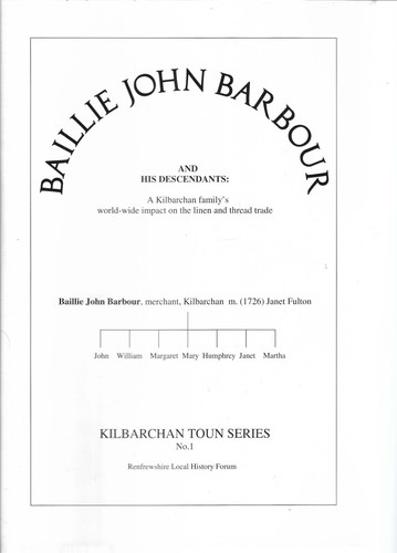 Baillie john barbour and his - baillie,